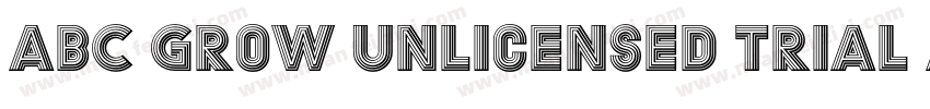 ABC Grow Unlicensed Trial ABD字体转换